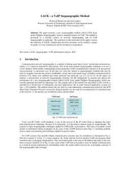 LACK - a VoIP Steganographic Method