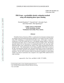 PDE-Foam - a probability-density estimation method using self-adapting
  phase-space binning