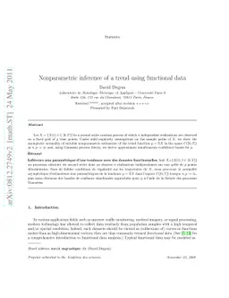 Nonparametric estimation of a trend based upon sampled continuous
  processes