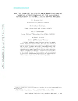 On the Forward Filtering Backward Smoothing particle approximations of
  the smoothing distribution in general state spaces models