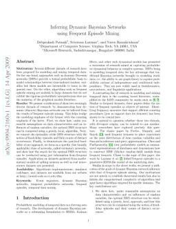 Inferring Dynamic Bayesian Networks using Frequent Episode Mining