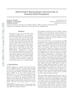 Orbit-Product Representation and Correction of Gaussian Belief
  Propagation