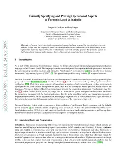 Formally Specifying and Proving Operational Aspects of Forensic Lucid in
  Isabelle