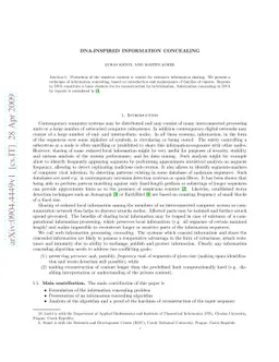 DNA-Inspired Information Concealing