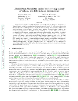 Information-theoretic limits of selecting binary graphical models in
  high dimensions
