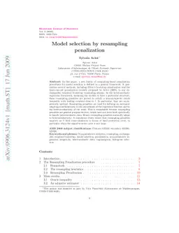 Model selection by resampling penalization