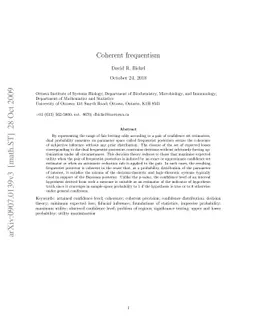 Coherent frequentism