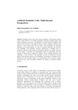 Artificial Dendritic Cells: Multi-faceted Perspectives