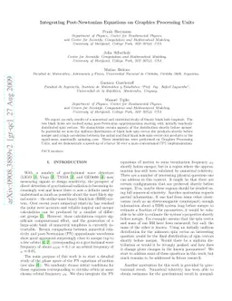Integrating Post-Newtonian Equations on Graphics Processing Units