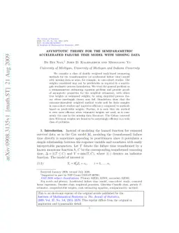 Asymptotic theory for the semiparametric accelerated failure time model
  with missing data