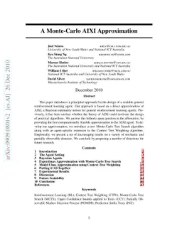 A Monte Carlo AIXI Approximation