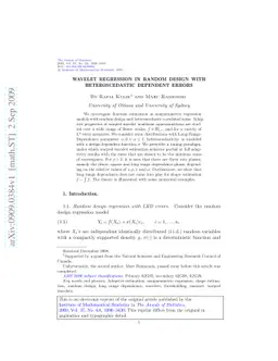 Wavelet regression in random design with heteroscedastic dependent
  errors