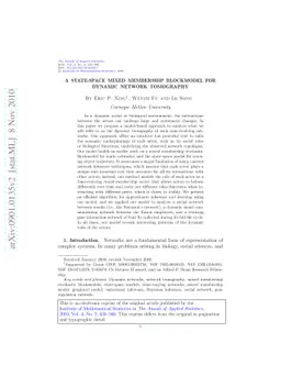 A state-space mixed membership blockmodel for dynamic network tomography