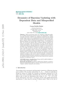 Dynamics of Bayesian Updating with Dependent Data and Misspecified
  Models