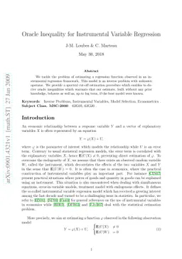 Oracle Inequality for Instrumental Variable Regression