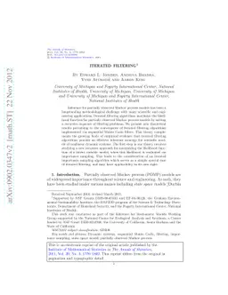 Iterated filtering