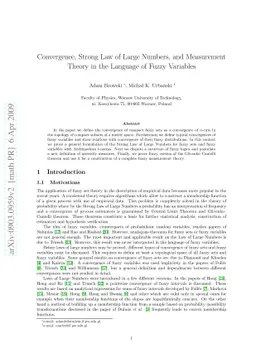 Convergence, Strong Law of Large Numbers, and Measurement Theory in the
  Language of Fuzzy Variables