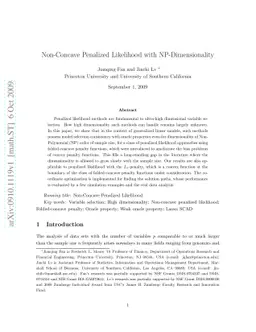 Non-Concave Penalized Likelihood with NP-Dimensionality