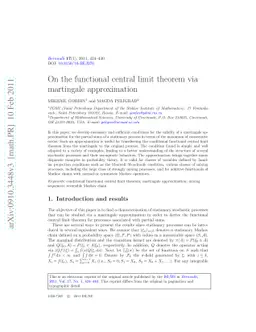 On the functional central limit theorem via martingale approximation