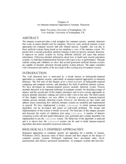 An Immune Inspired Approach to Anomaly Detection