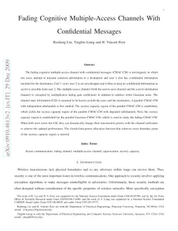 Fading Cognitive Multiple-Access Channels With Confidential Messages