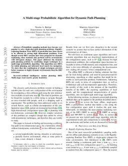 A Multi-stage Probabilistic Algorithm for Dynamic Path-Planning