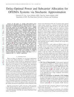 Delay-Optimal Power and Subcarrier Allocation for OFDMA Systems via
  Stochastic Approximation