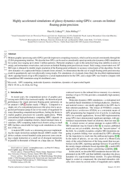 Highly accelerated simulations of glassy dynamics using GPUs: caveats on
  limited floating-point precision