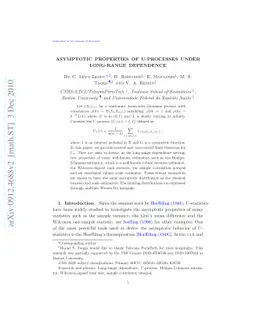 Asymptotic properties of U-processes under long-range dependence