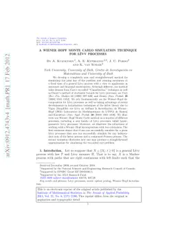 A Wiener--Hopf Monte Carlo simulation technique for Lévy processes