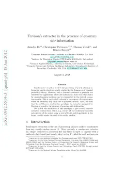 Trevisan's extractor in the presence of quantum side information