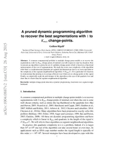 A pruned dynamic programming algorithm to recover the best segmentations
  with $1$ to $K_{max}$ change-points