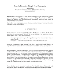 Recursive Information Hiding in Visual Cryptography