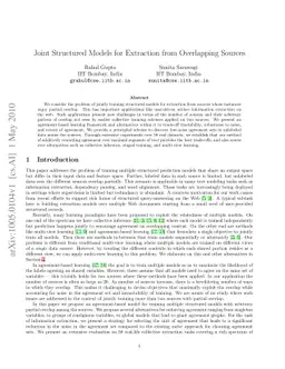 Joint Structured Models for Extraction from Overlapping Sources