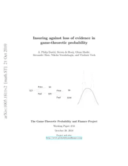 Insuring against loss of evidence in game-theoretic probability