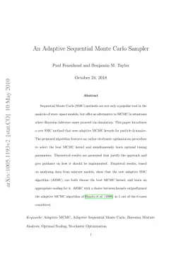 An Adaptive Sequential Monte Carlo Sampler