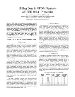 Hiding Data in OFDM Symbols of IEEE 802.11 Networks