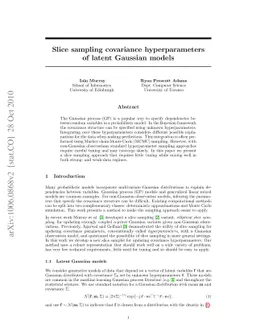 Slice sampling covariance hyperparameters of latent Gaussian models