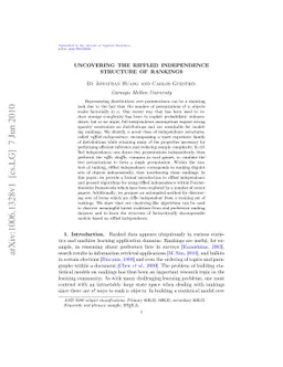 Uncovering the Riffled Independence Structure of Rankings