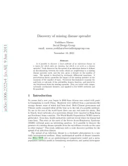 Discovery of a missing disease spreader