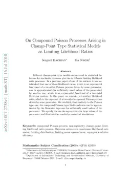 On Compound Poisson Processes Arising in Change-Point Type Statistical
  Models as Limiting Likelihood Ratios