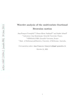 Wavelet analysis of the multivariate fractional Brownian motion