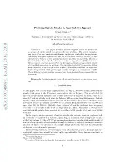 Predicting Suicide Attacks: A Fuzzy Soft Set Approach