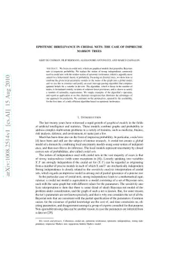 Epistemic irrelevance in credal nets: the case of imprecise Markov trees