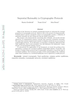 Sequential Rationality in Cryptographic Protocols