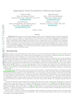 Approximate Lesion Localization in Dermoscopy Images
