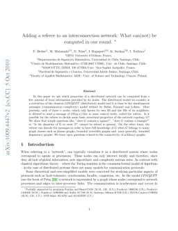 Adding a referee to an interconnection network: What can(not) be
  computed in one round
