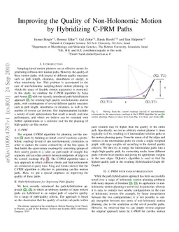 Improving the Quality of Non-Holonomic Motion by Hybridizing C-PRM Paths
