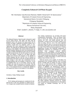 Completely Enhanced Cell Phone Keypad