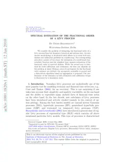 Spectral estimation of the fractional order of a Lévy process